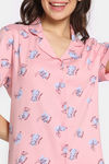 Rosaline Purrfect Dreams Knit Cotton Pyjama Set - Tickled Pink — thumbnail 5
